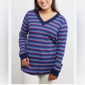 St. John's‎ Bay Multicolor Striped Sweater Size XXL